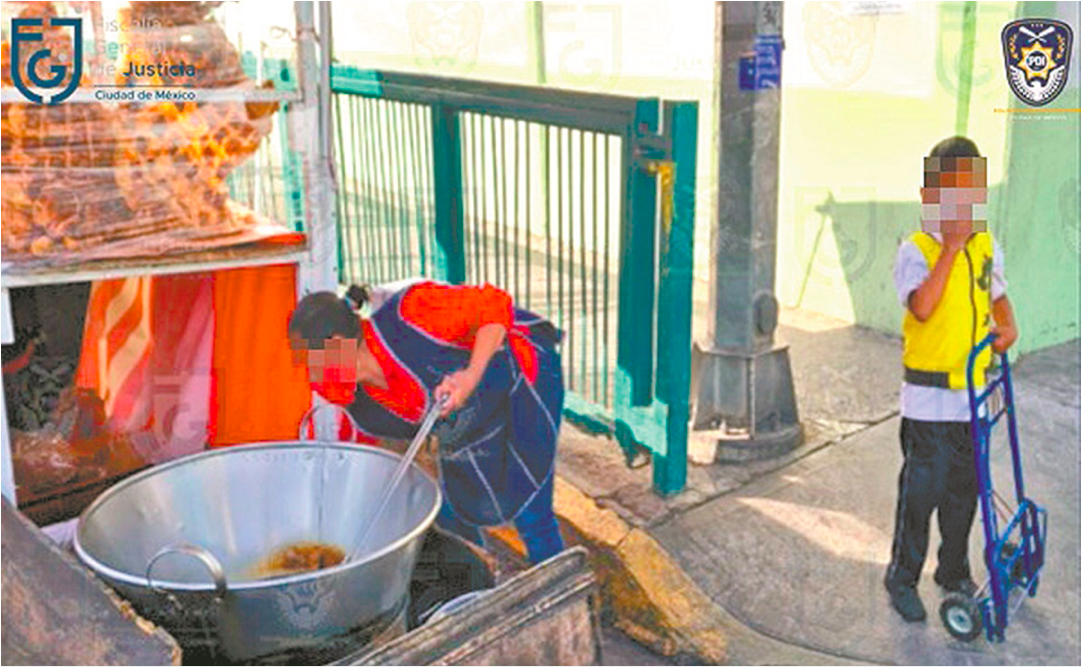 Caen dos por obligar a familia a vender tacos