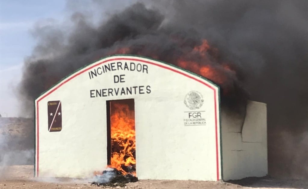 Defensa y FGR incineran más de 4 toneladas de narcóticos en Zacatecas