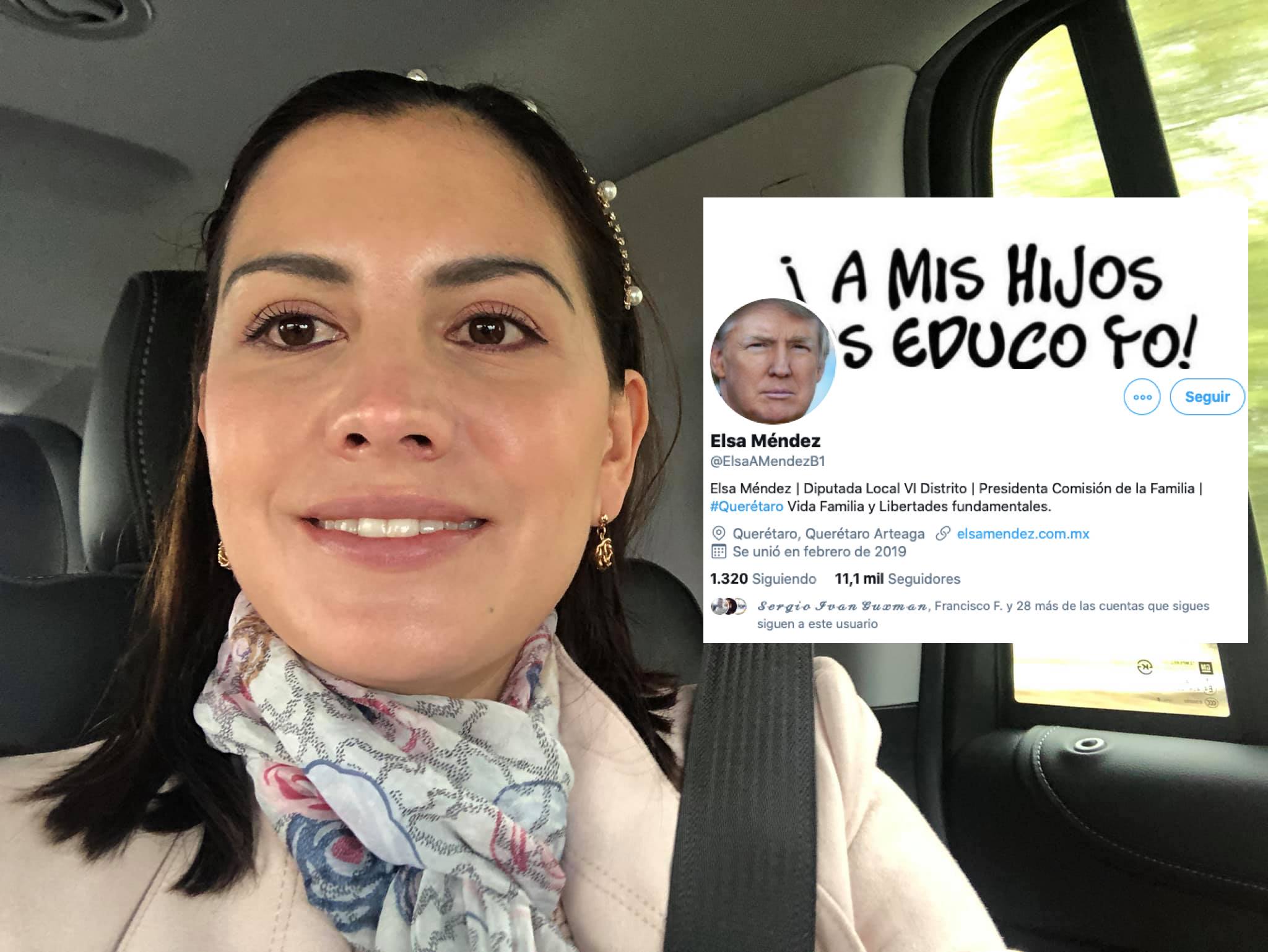 Diputada de Querétaro pone foto de Donald Trump en su perfil 