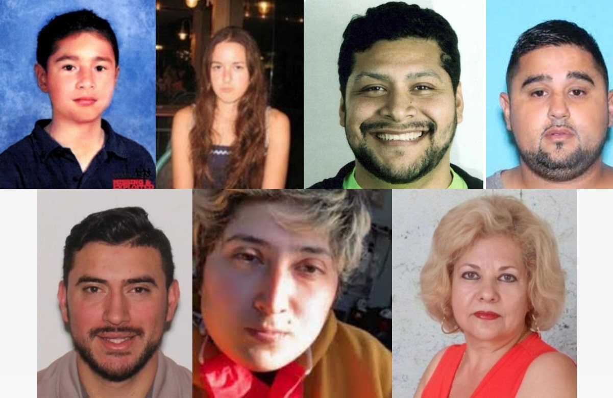 7 rostros de personas desaparecidas y que busca el FBI en México