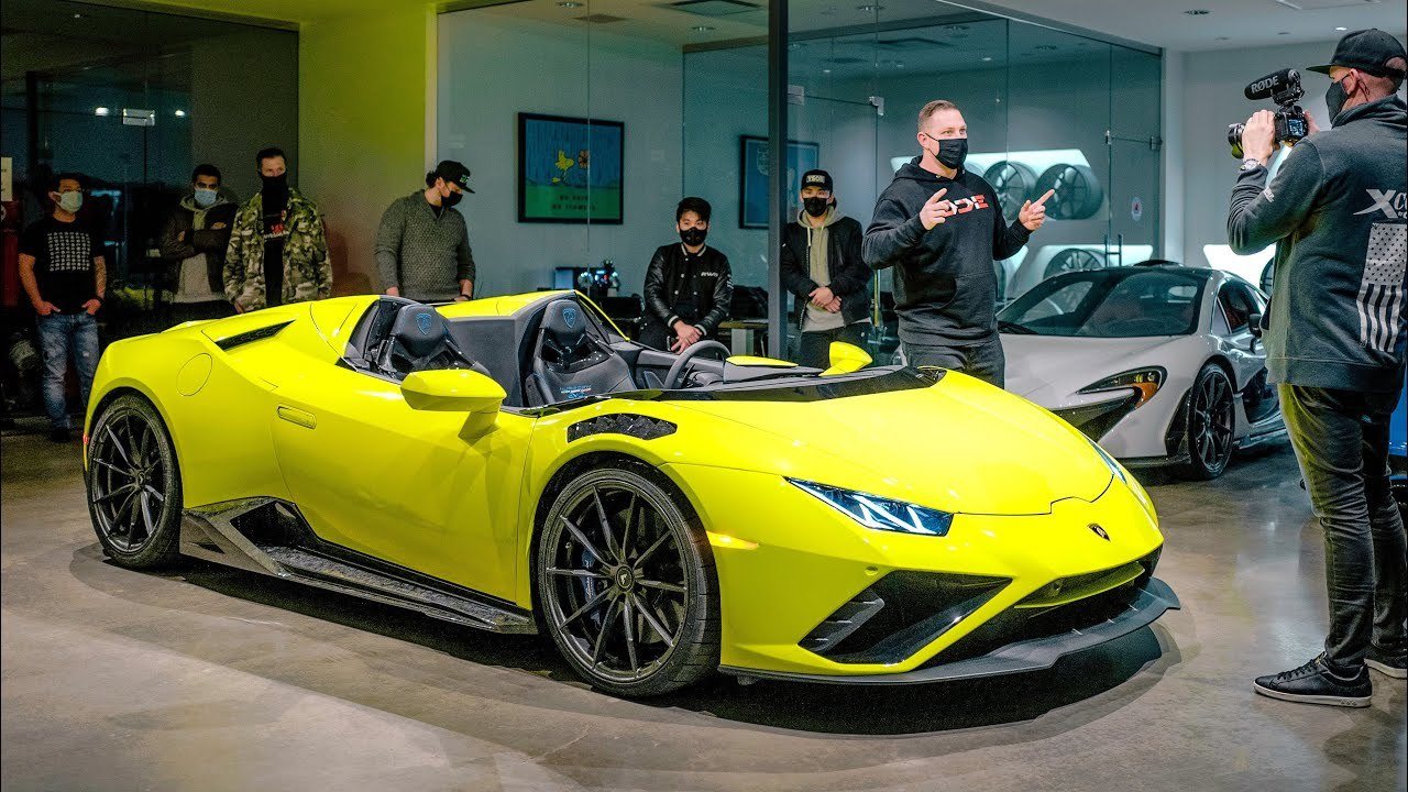Youtuber crea su propio Lamborghini Huracan EVO sin parabrisas 
