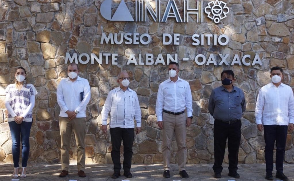Hacen reapertura de zona arqueológica de Monte Albán en Oaxaca 