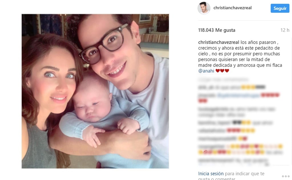 Christian Chávez comparte fotos con el hijo de Anahí