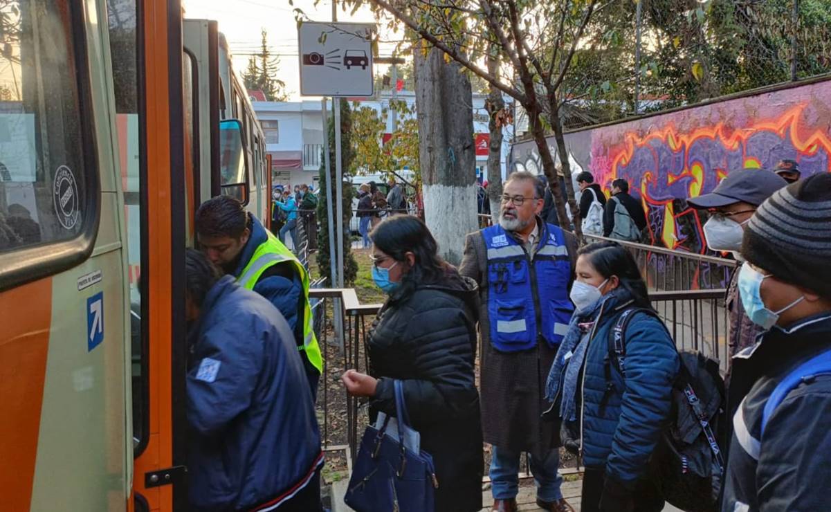 Supervisan apoyo emergente de transporte en Tren Ligero tras falla 