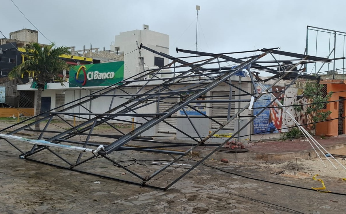 Se mantiene la alerta roja en Yucatán por paso de Beryl