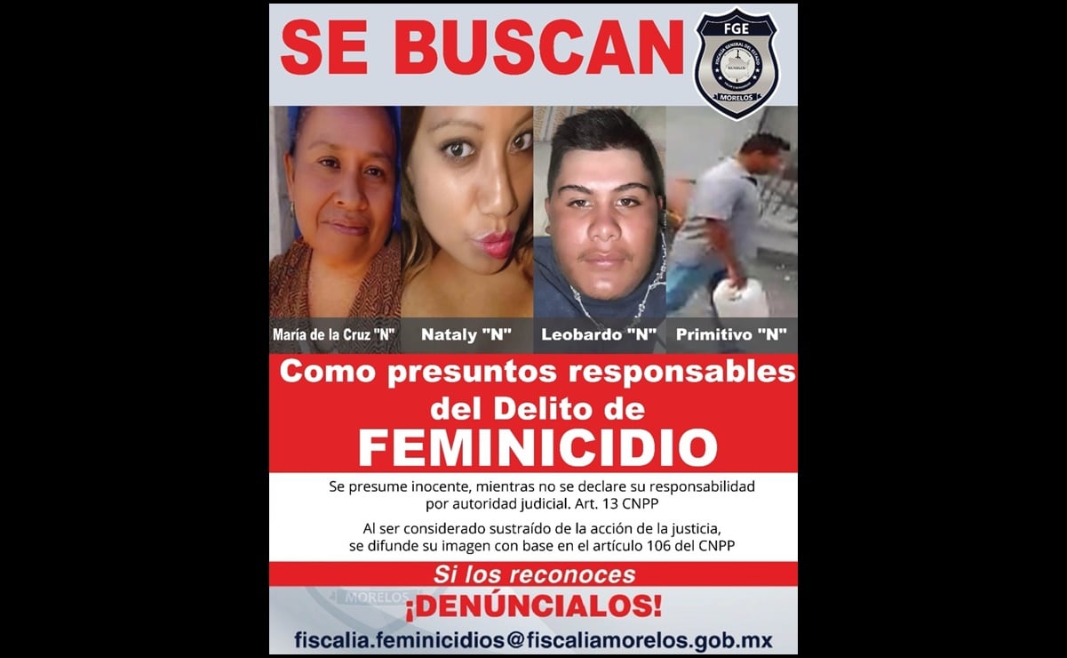 Emiten ficha de búsqueda de los presuntos feminicidas que quemaron viva a Margarita 