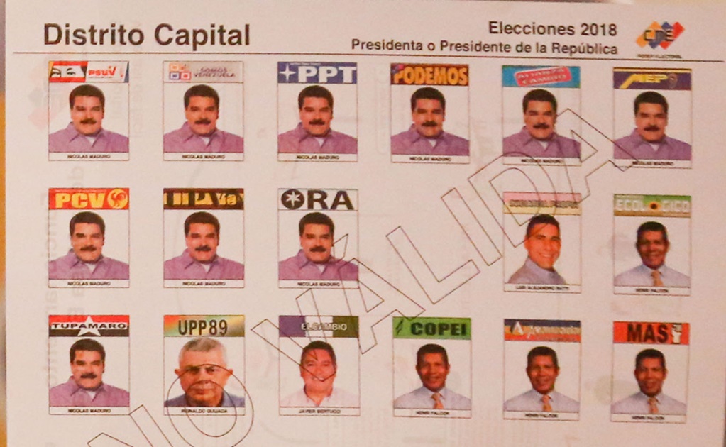 Entérate. ¿Por qué Maduro está 10 veces en la boleta electoral?