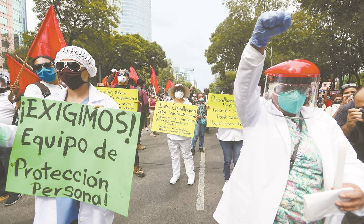 Amagan médicos con marcha nacional para el 1 de agosto
