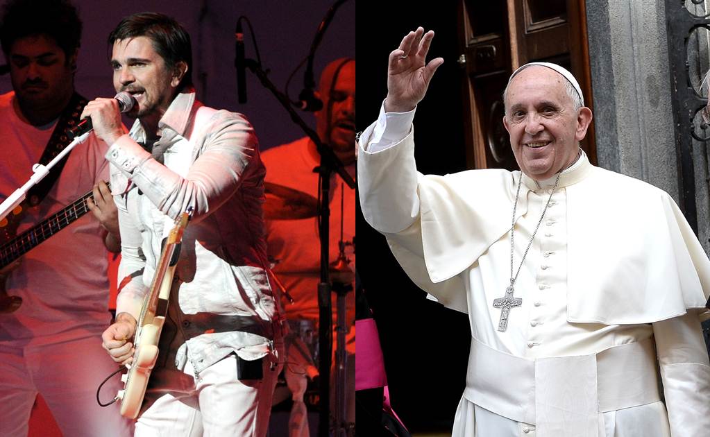 Juanes, feliz de cantar ante un "Papa revolucionario"