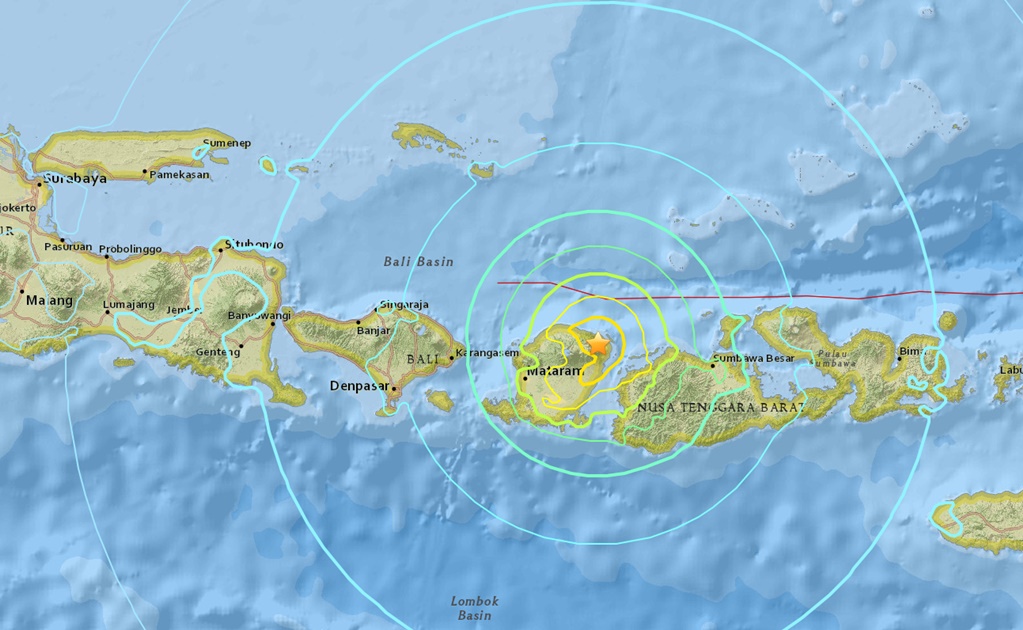 Se registra otro sismo en la isla indonesia de Lombok, ahora de 6.9 grados