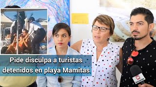 Playa Mamitas: Alcaldesa ofrece disculpa pública a turistas arrestados