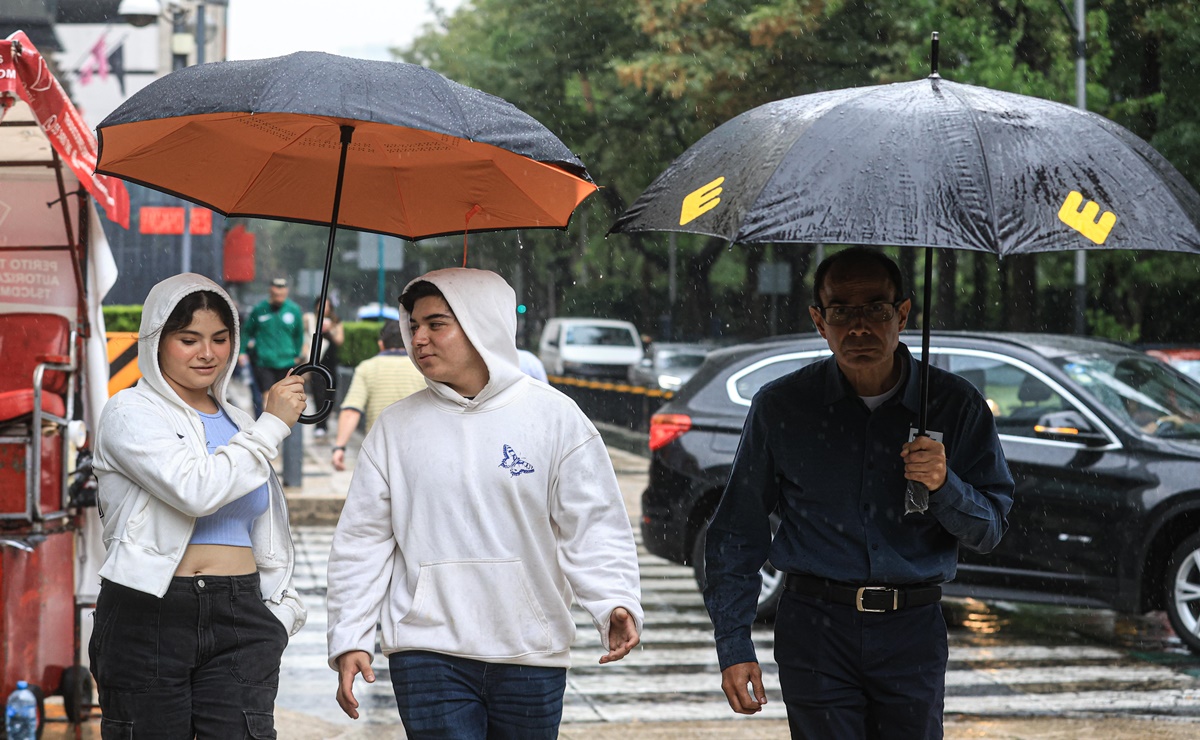 ¡Lleva tu paraguas! Pronostican lluvias y chubascos en gran parte del territorio mexicano