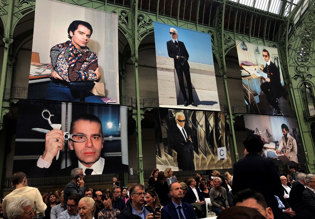 Así fue el homenaje a Karl Lagerfeld en París