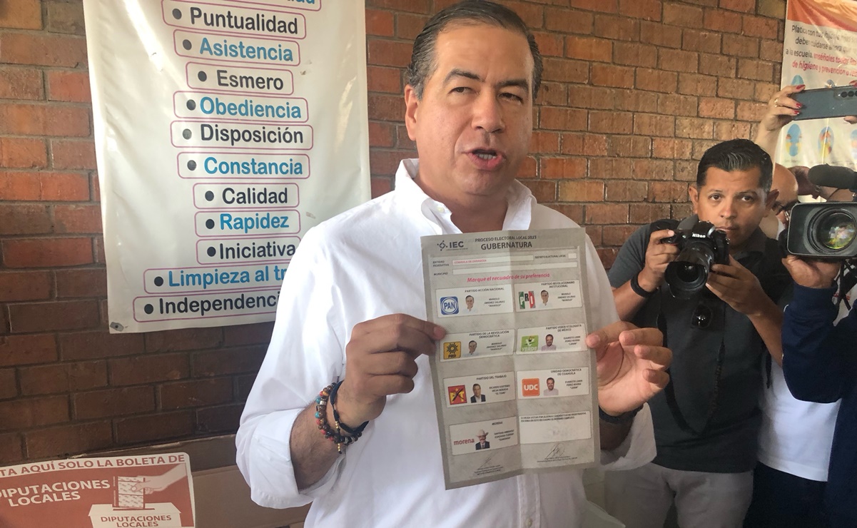 Elecciones Coahuila: Ricardo Mejía Berdeja vota con llamado a los coahuilenses a que no tengan miedo