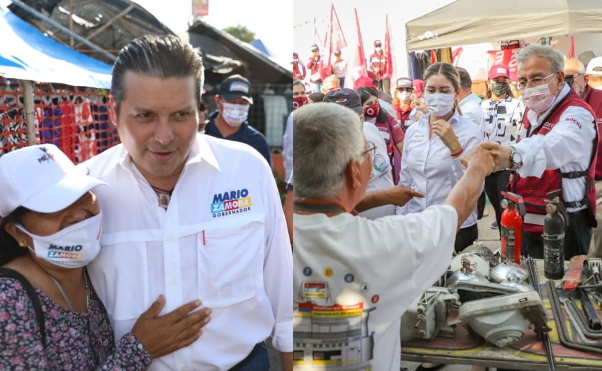 Candidatos punteros a la gubernatura de Sinaloa presumen su fuerza política 