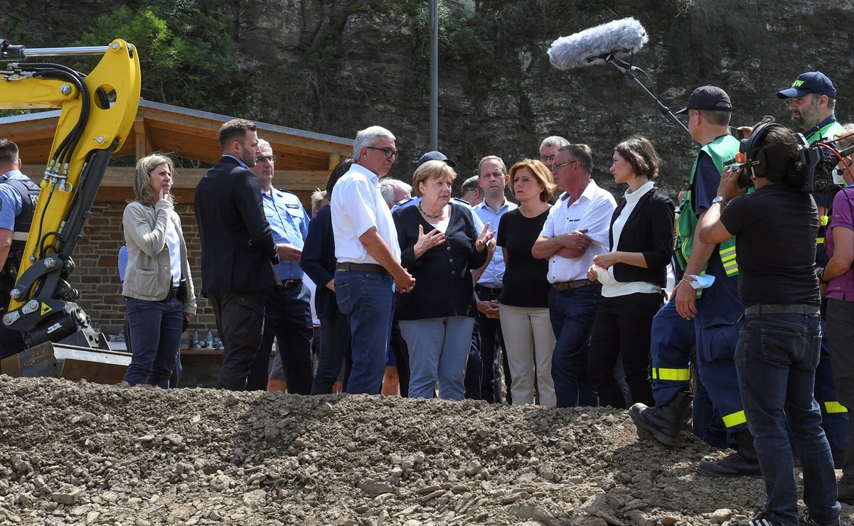 Angela Merkel, impactada por inundaciones "surrealistas" en Alemania