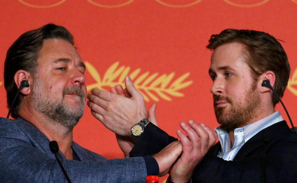 Ryan Gosling y Russell Crowe y sus ataques... de risa