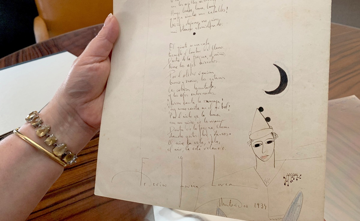 El único manuscrito del poema "Romance de la luna, luna" de García Lorca, a subasta