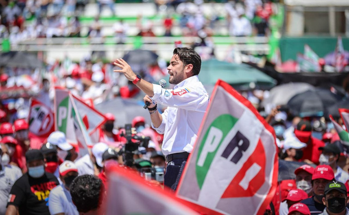 Christian Castro, del PRI-PAN-PRD, promete en cierre de campaña más empleos en Campeche