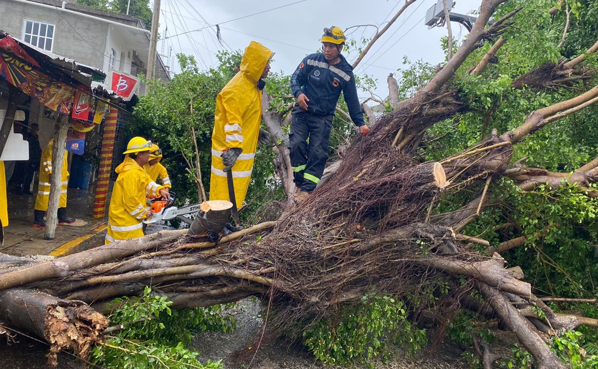 Lluvias dejan tres muertos en Acapulco, Guerrero