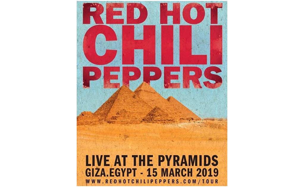 Red Hot Chili Peppers anuncian concierto en las Pirámides de Egipto