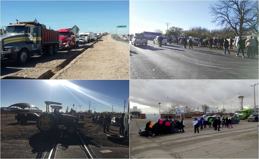 Realizan bloqueos en carretera de Chihuahua por aumento en gasolina