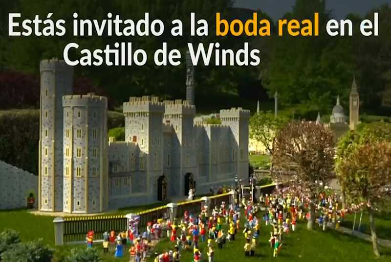 Lego construye Castillo de Windsor en miniatura para celebrar boda real