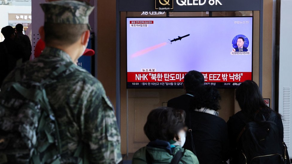 Crece tensión. Por primera vez Corea del Norte y Corea del Sur se disparan misiles desde sus costas