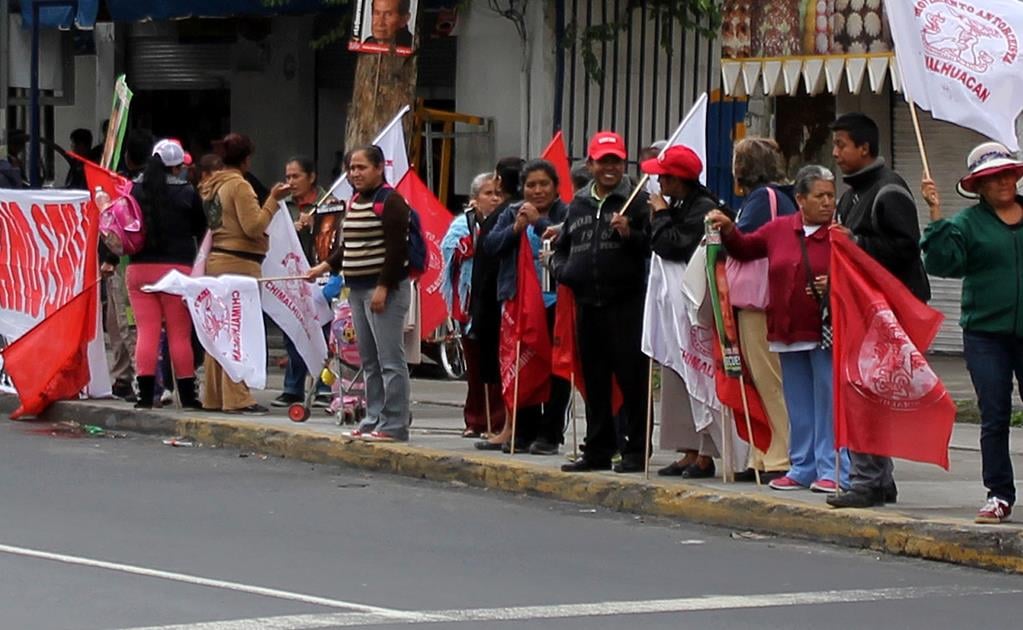 Antorcha Campesina marcha a delegación GAM