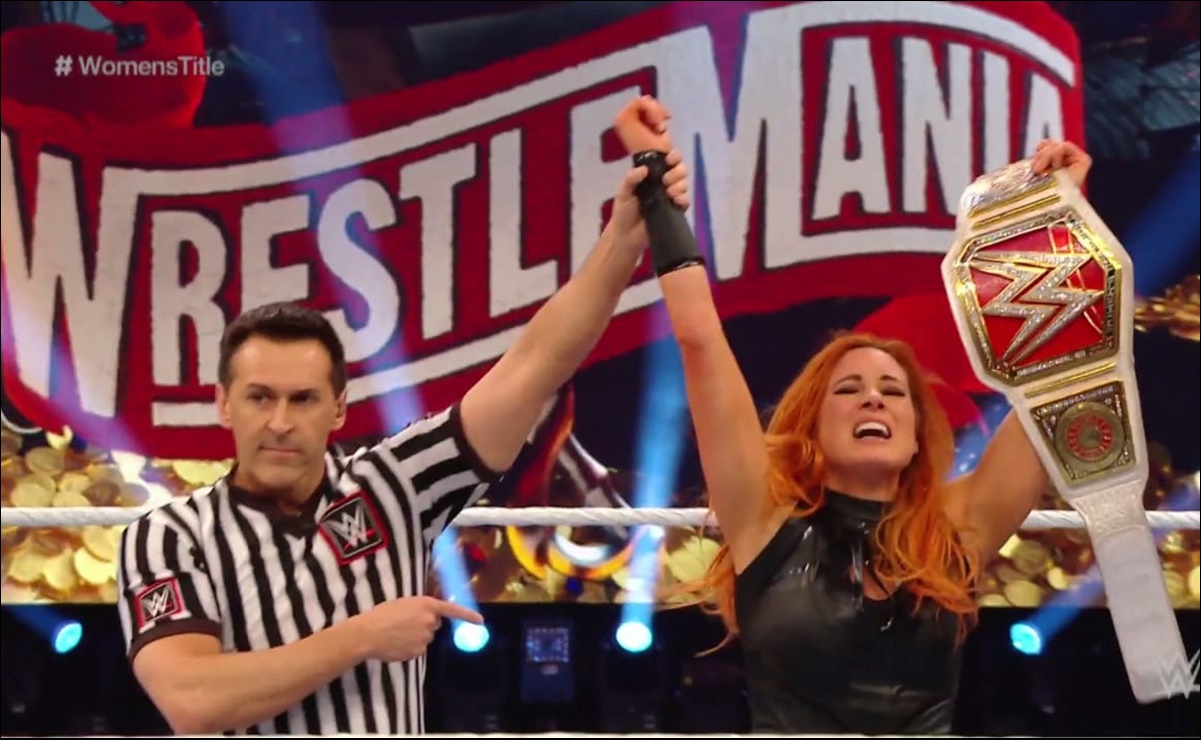 Becky Lynch retiene el título femenino de Raw en Wrestlemania 36