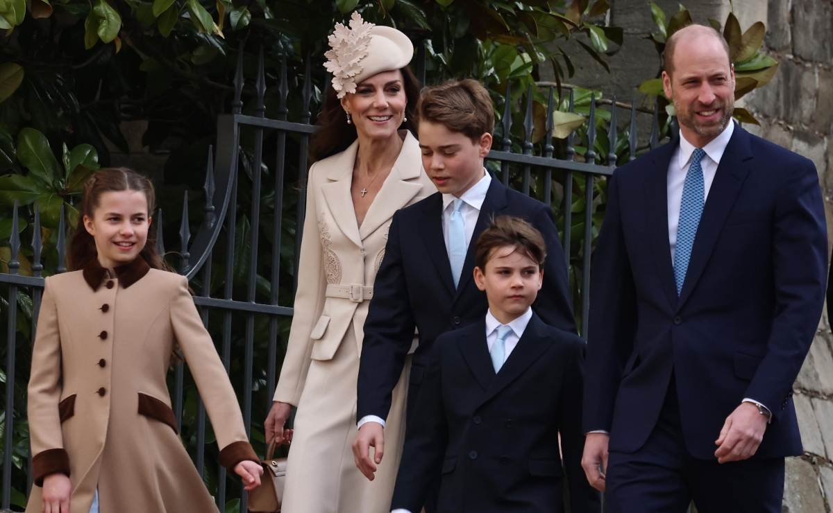 Las mejores fotos de la familia real británica en la misa de Pascua