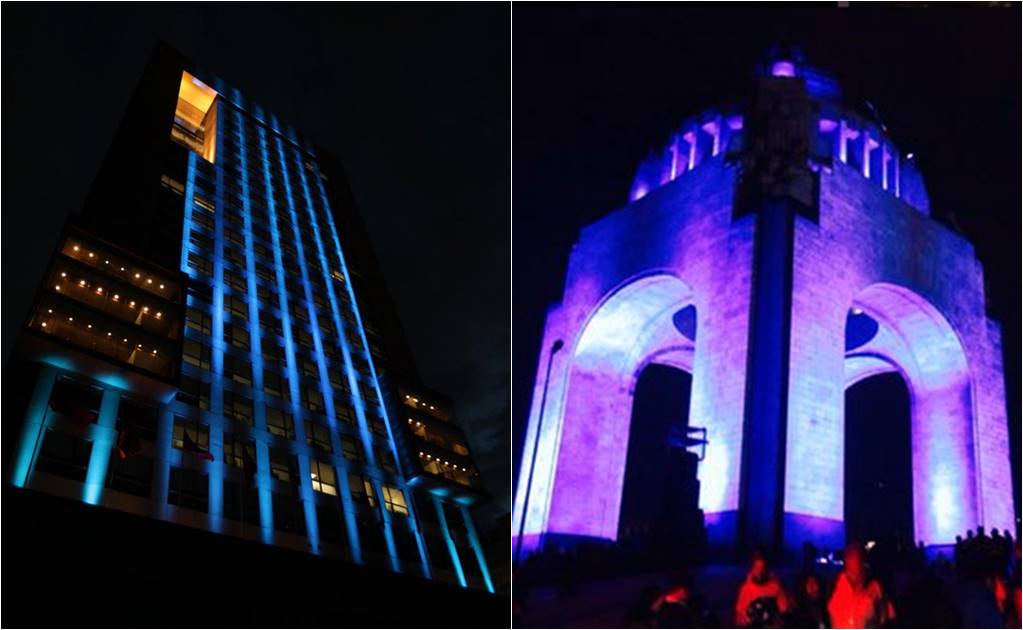 Se ilumina DF de azul por 70 aniversario de la ONU
