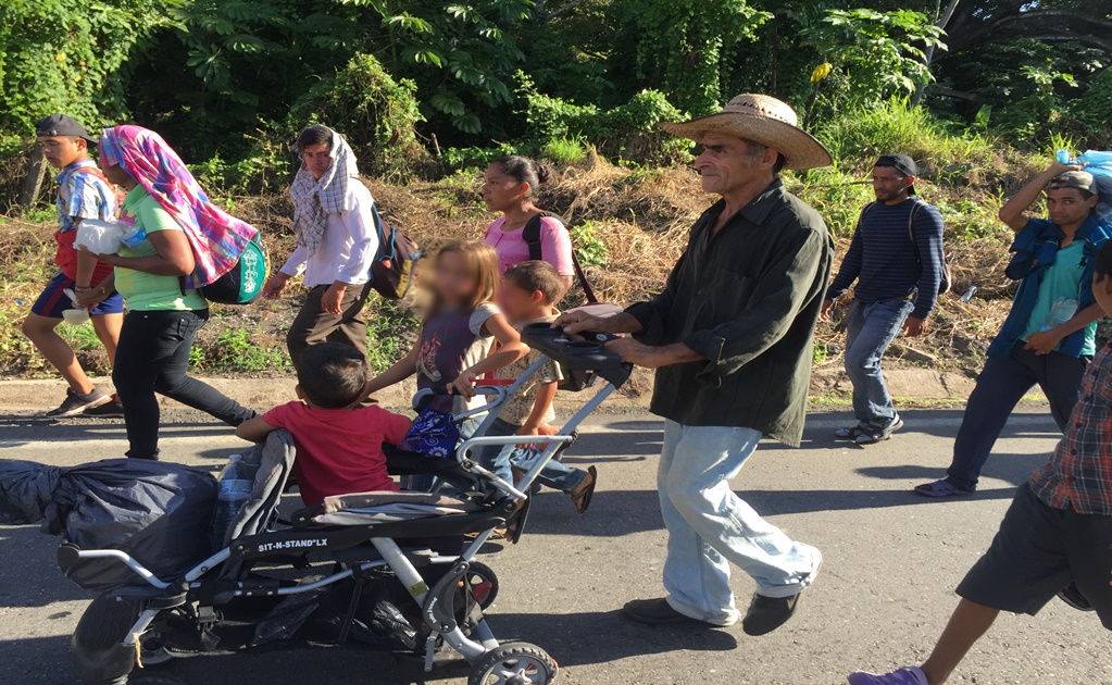 Segunda caravana migrante avanza hacia Arriaga, Chiapas