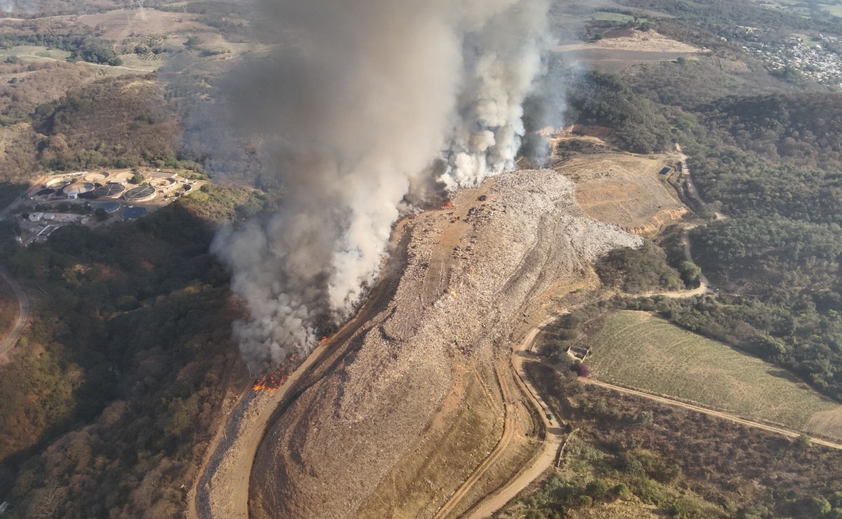 Suspenden clases por incendio en basurero de Tepic, Nayarit