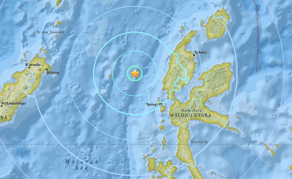 Registran sismo de magnitud 5.9 en Indonesia