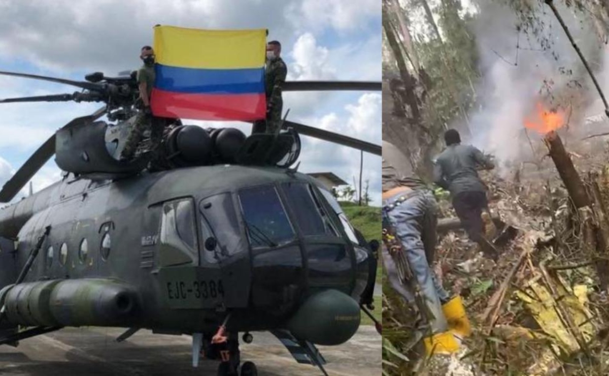 Nueve militares fallecen en accidente de helicóptero de las Fuerzas Armadas de Colombia