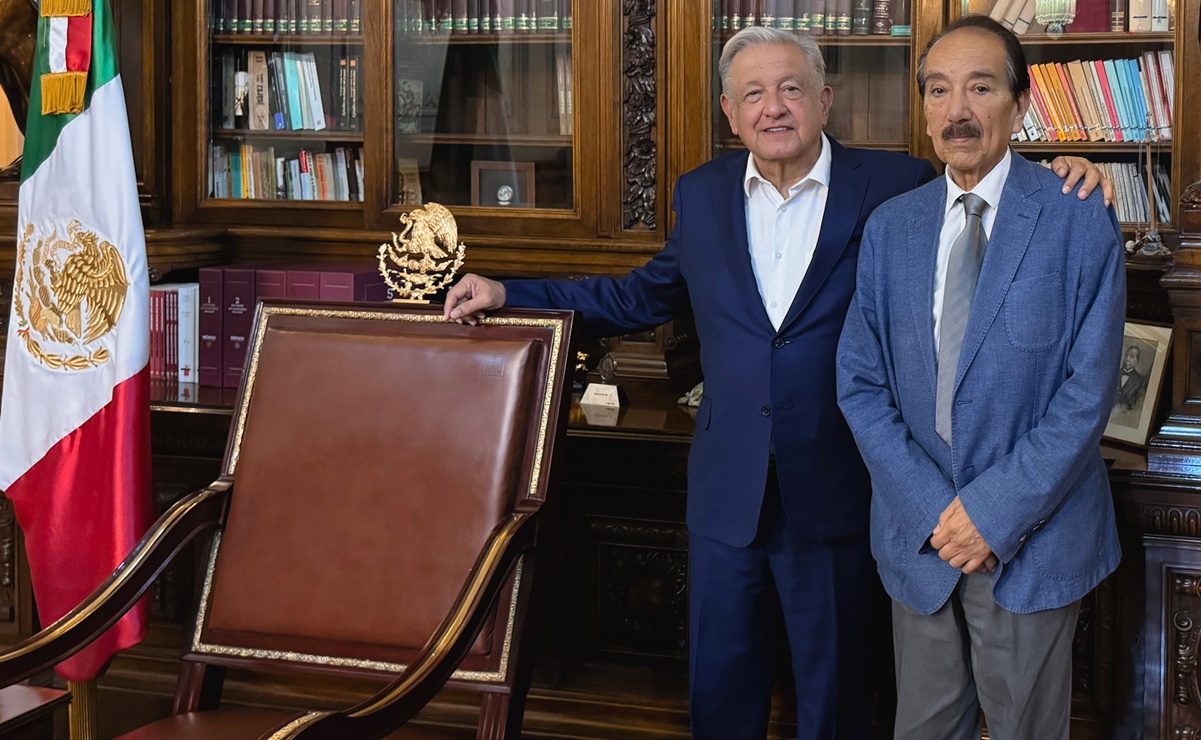 AMLO se reúne en Palacio Nacional con Jesús Martín del Campo, diputado de Morena en la CDMX