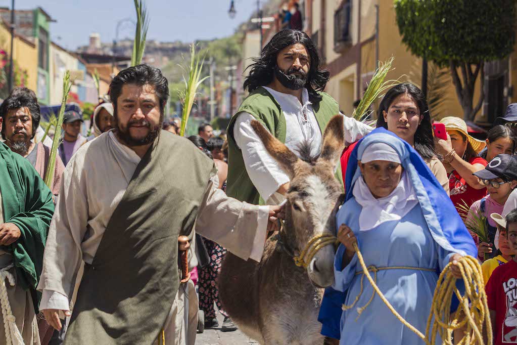 Reviven en La Cañada la entrada de Jesús a Jerusalén 