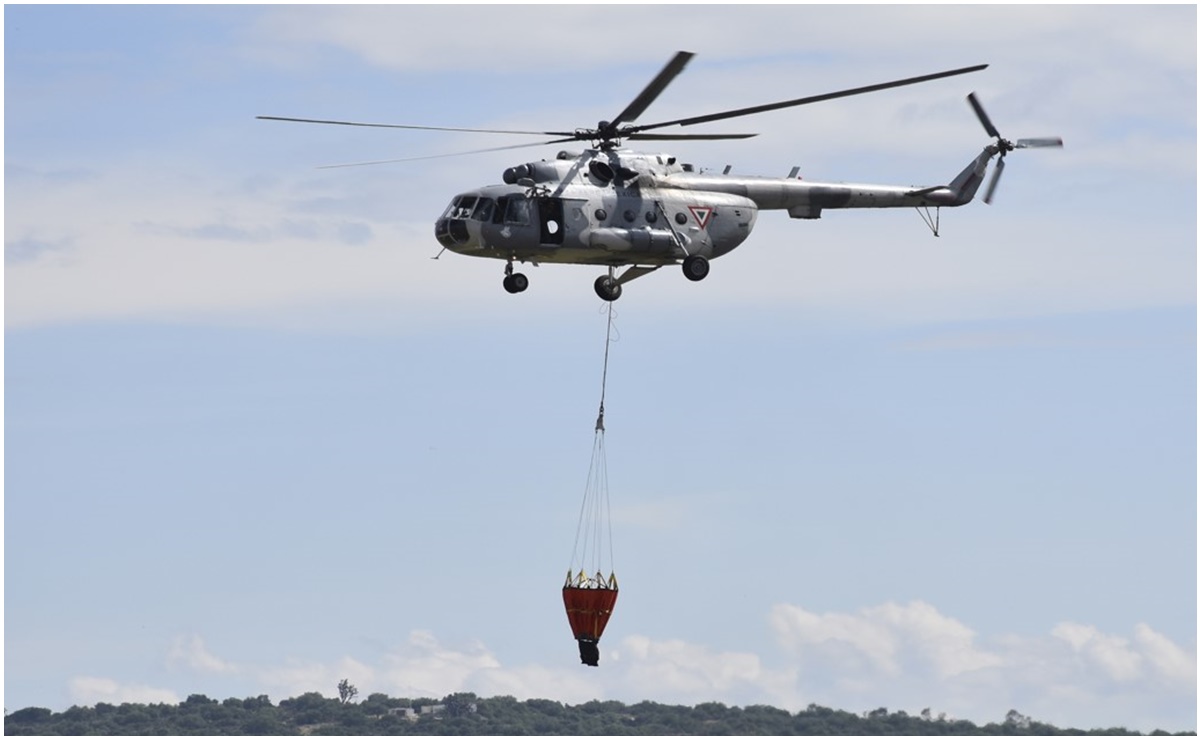 FOTOS: Así es el helicóptero Mi-17 de la Marina que aterrizó de emergencia por choque con cables de CFE 