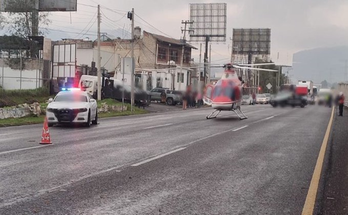 Suman 3 personas muertas por accidente en la carretera México-Toluca