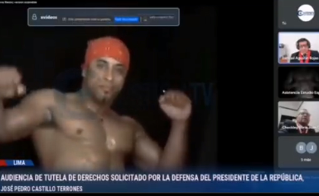 ¡Ah, caray! Aparece stripper en plena audiencia en Perú: abogado de Pedro Castillo se deslinda