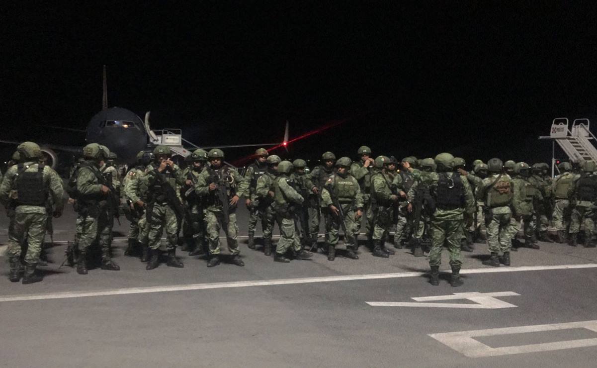 Arriban 439 militares a reforzar las tareas de seguridad en Zacatecas