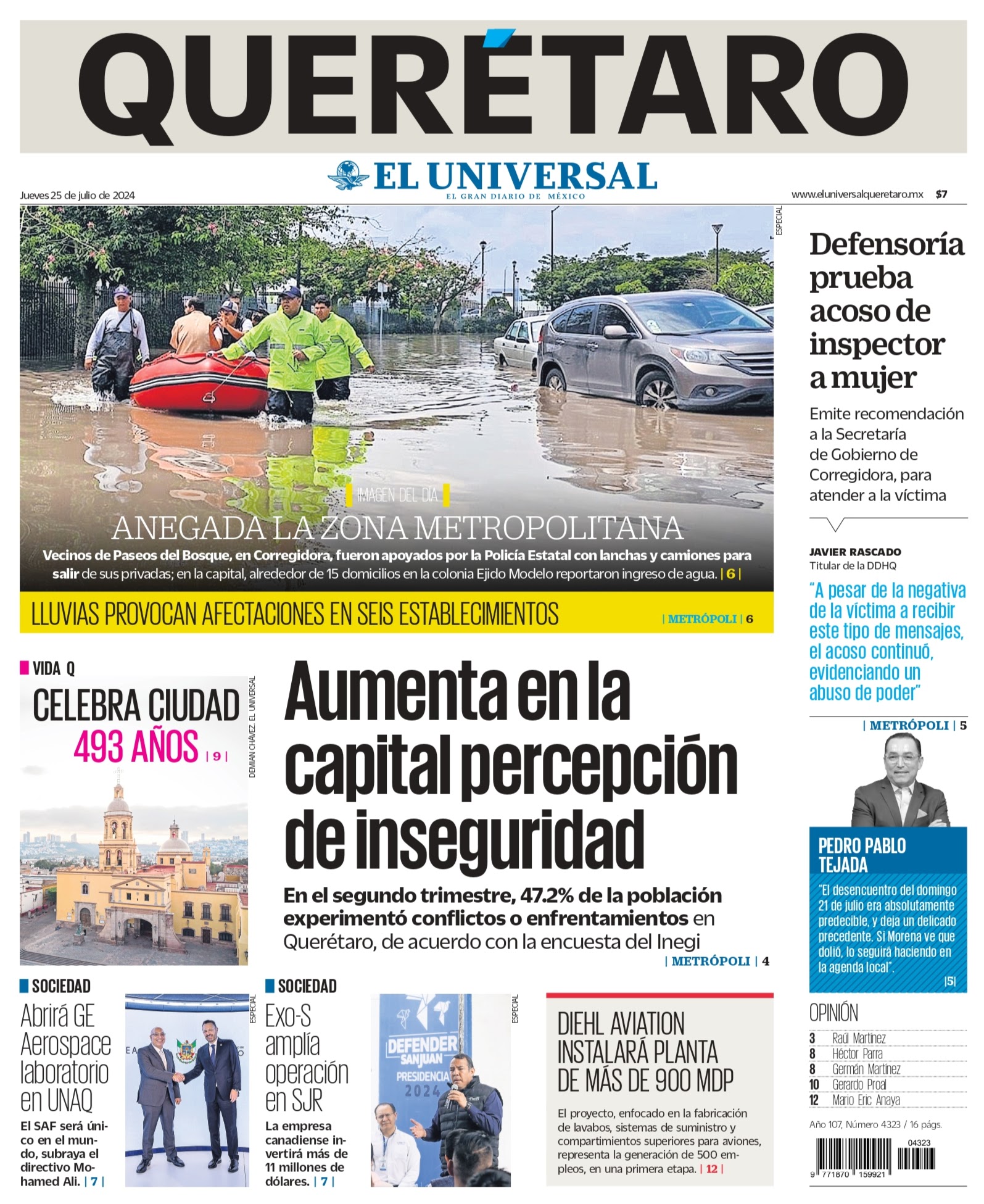 Portada 25 de julio de 2024