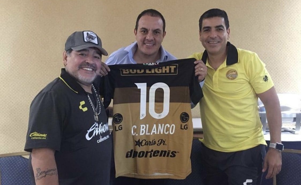'Cuau' se reúne con Maradona 