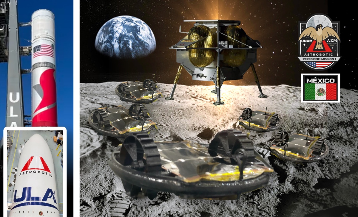 México tiene lista primera misión de 5 microrrobots para lanzar a la Luna el 8 de enero