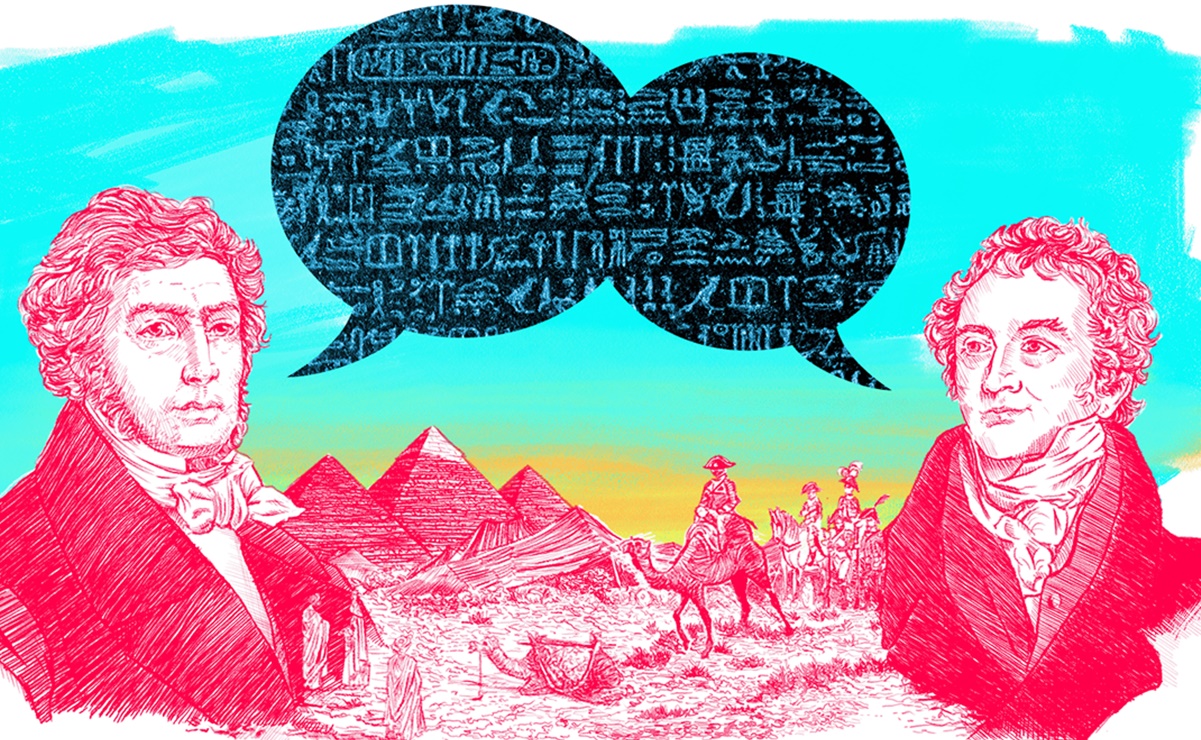 Piedra de Rosetta: la batalla entre Jean-Francois Champollion y Thomas Young por descifrarla (sin la que no conoceríamos la historia del Antiguo Egipto)