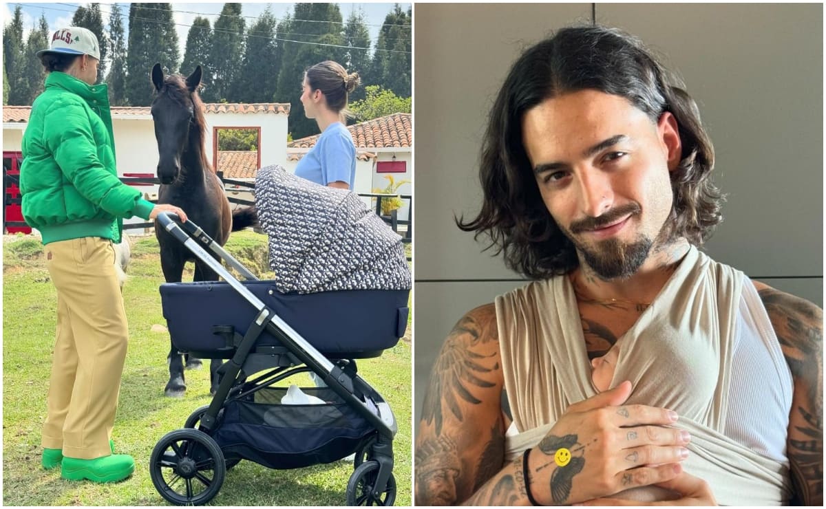 Maluma derrite de amor a sus fans con fotos inéditas de Paris, su bebé