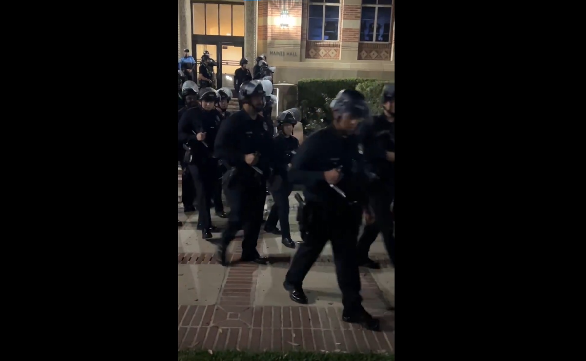 Manifestantes propalestinos en la UCLA reciben orden de dispersarse; crece presencia policial