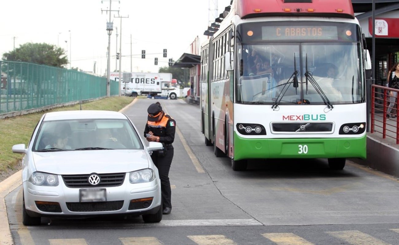 ¿Cuánto se pagará de multa por usar el carril confinado del Mexibús?