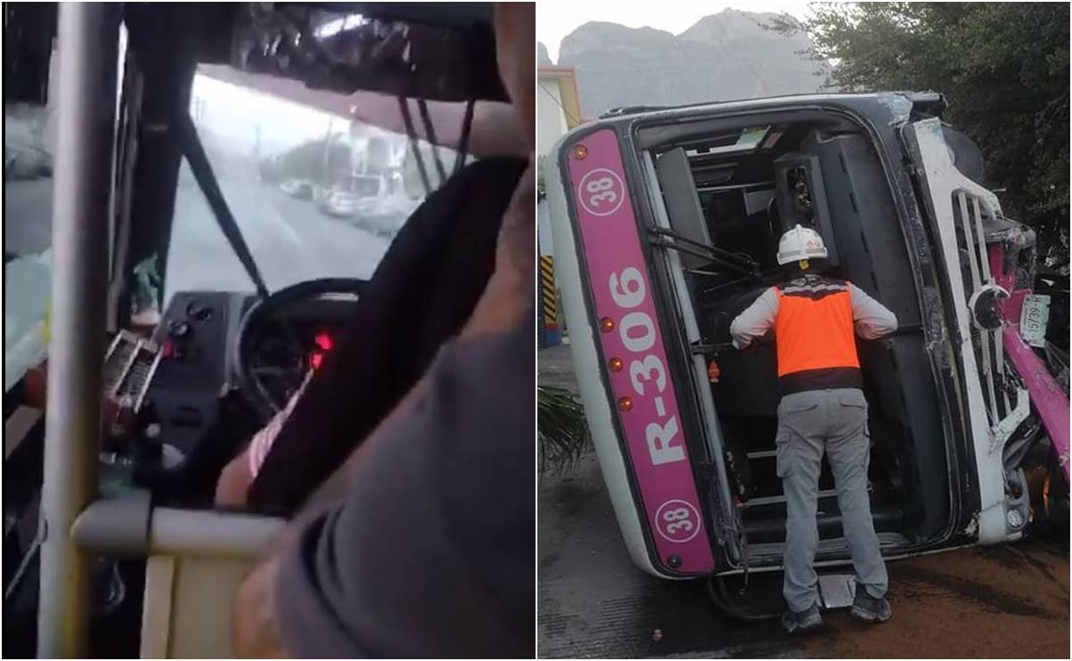 "¡Cuídame mucho al niño!”: Así vivieron pasajeros accidente en camión que se quedó sin frenos en Nuevo León VIDEO 